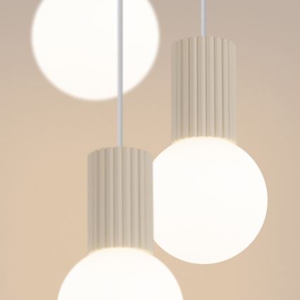 Lustra ar auklu HALO 3xG9/8W/230V d. 25 cm krēmkrāsa