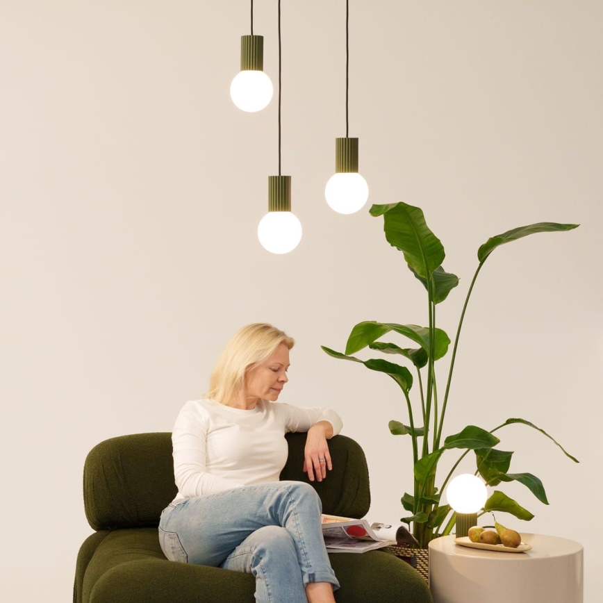 Lustra ar auklu HALO 1xG9/8W/230V d. 12 cm zaļa