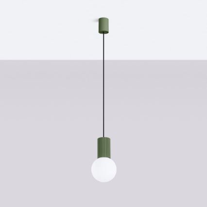 Lustra ar auklu HALO 1xG9/8W/230V d. 12 cm zaļa