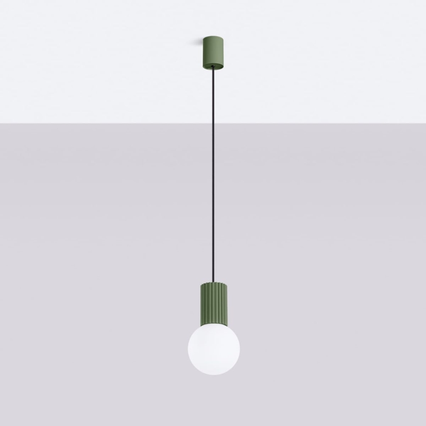 Lustra ar auklu HALO 1xG9/8W/230V d. 12 cm zaļa
