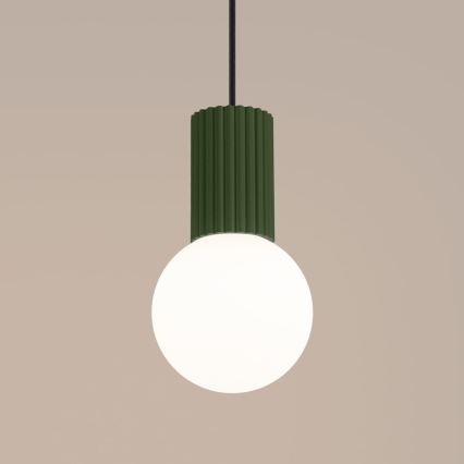 Lustra ar auklu HALO 1xG9/8W/230V d. 12 cm zaļa