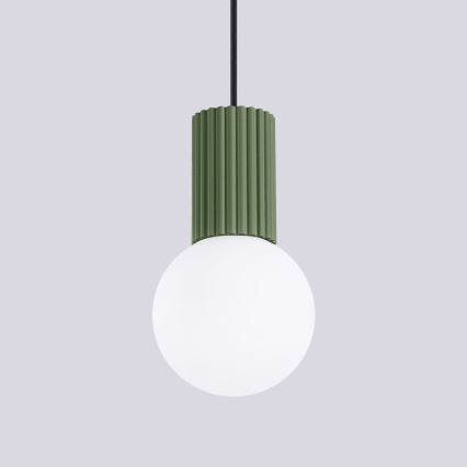 Lustra ar auklu HALO 1xG9/8W/230V d. 12 cm zaļa