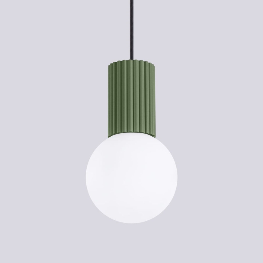 Lustra ar auklu HALO 1xG9/8W/230V d. 12 cm zaļa