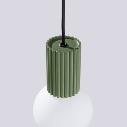 Lustra ar auklu HALO 1xG9/8W/230V d. 12 cm zaļa