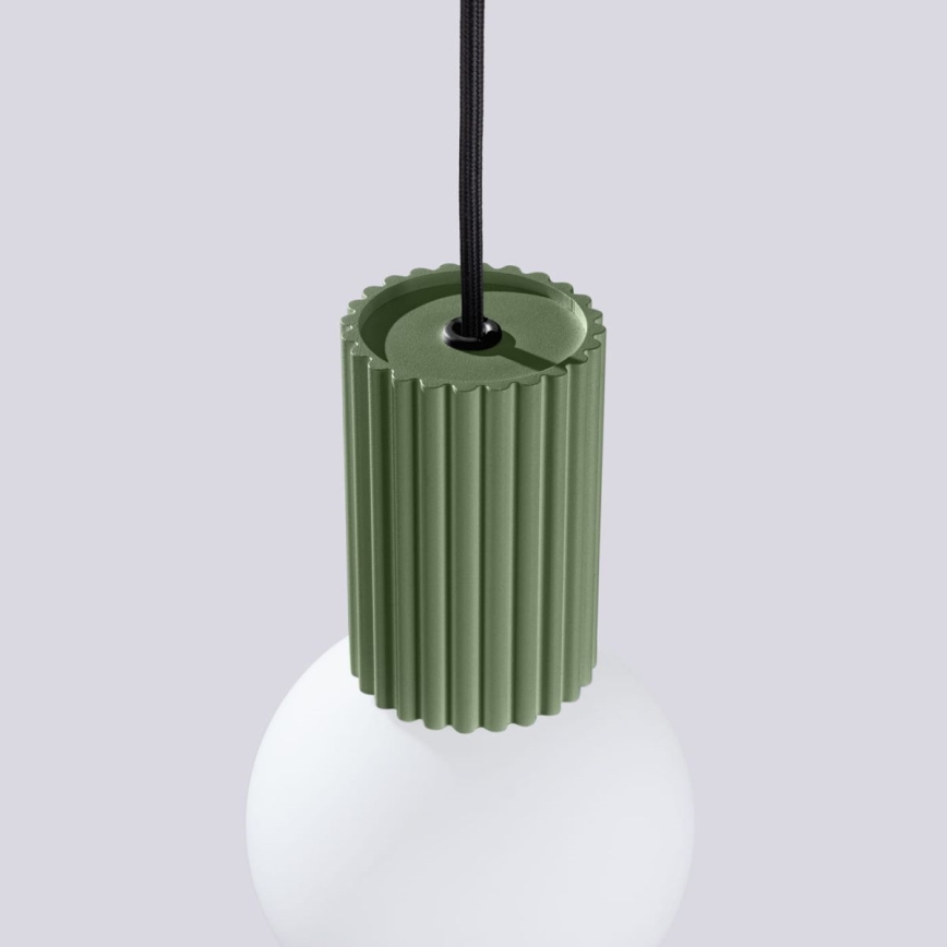 Lustra ar auklu HALO 1xG9/8W/230V d. 12 cm zaļa