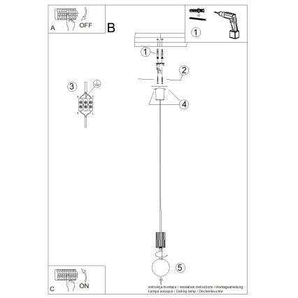 Lustra ar auklu HALO 1xG9/8W/230V d. 12 cm zaļa