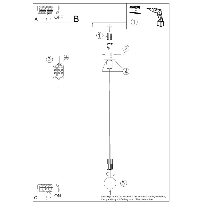 Lustra ar auklu HALO 1xG9/8W/230V d. 12 cm zaļa