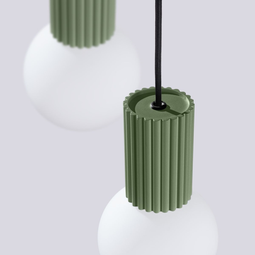 Lustra ar auklu HALO 3xG9/8W/230V d. 25 cm zaļa