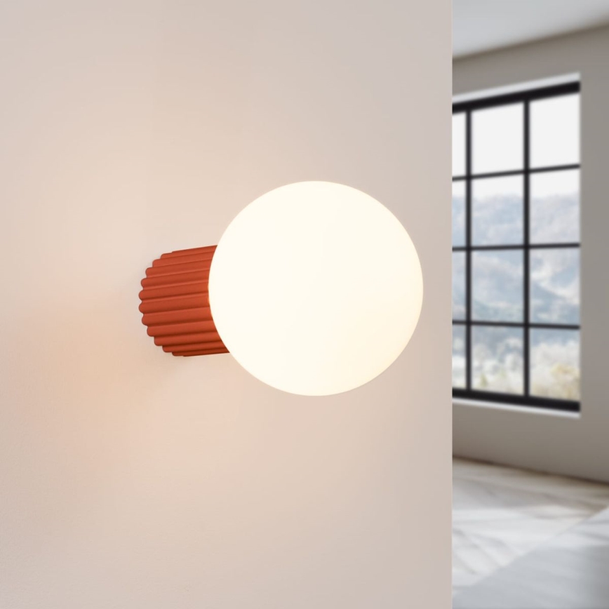 Vannas istabas sienas lampa HALO 1xG9/8W/230V d. 12 cm IP44 oranža