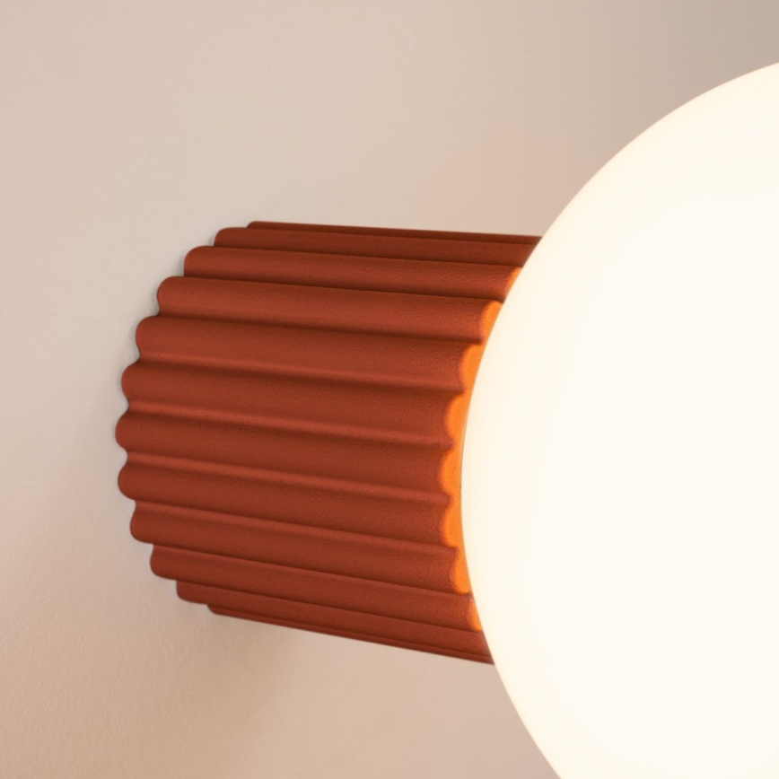 Vannas istabas sienas lampa HALO 1xG9/8W/230V d. 12 cm IP44 oranža