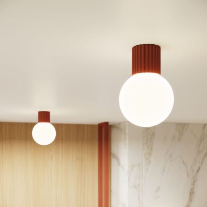 Vannas istabas griestu lampa HALO 1xG9/8W/230V d. 12 cm IP44 oranža