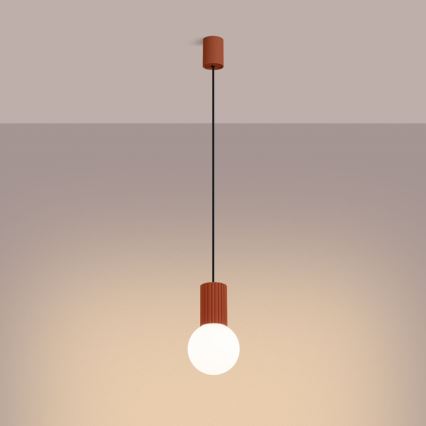 Lustra ar auklu HALO 1xG9/8W/230V d. 12 cm oranža