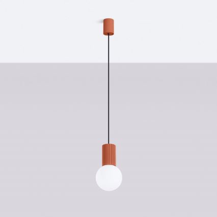 Lustra ar auklu HALO 1xG9/8W/230V d. 12 cm oranža