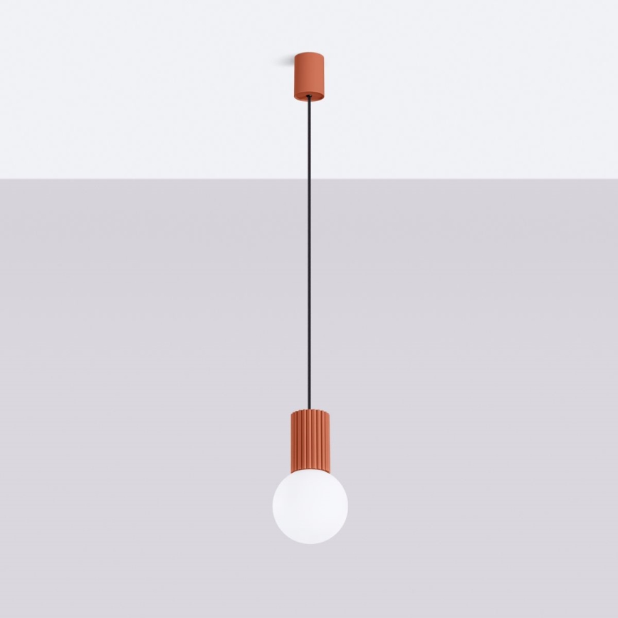Lustra ar auklu HALO 1xG9/8W/230V d. 12 cm oranža