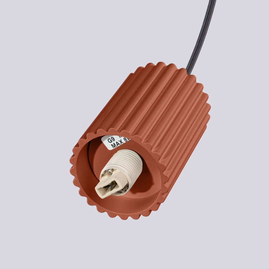 Lustra ar auklu HALO 1xG9/8W/230V d. 12 cm oranža