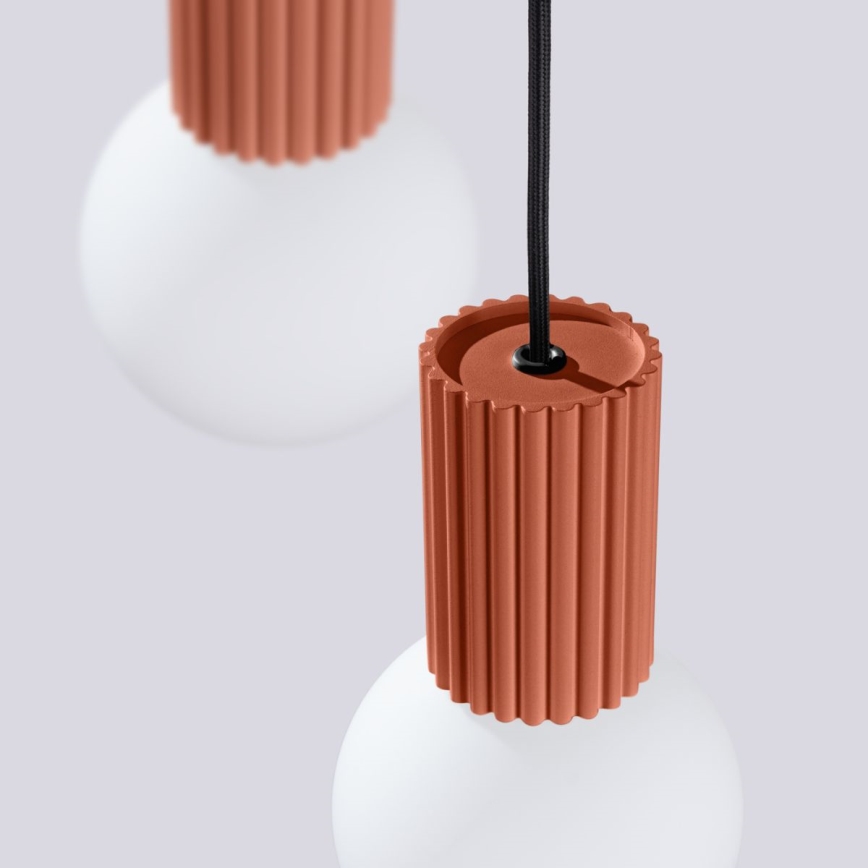 Lustra ar auklu HALO 3xG9/8W/230V d. 25 cm oranža