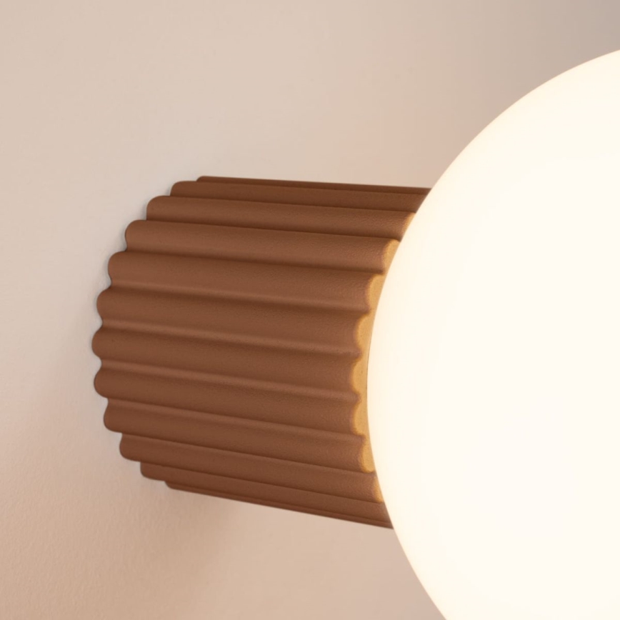 Vannas istabas sienas lampa HALO 1xG9/8W/230V d. 12 cm IP44 brūna
