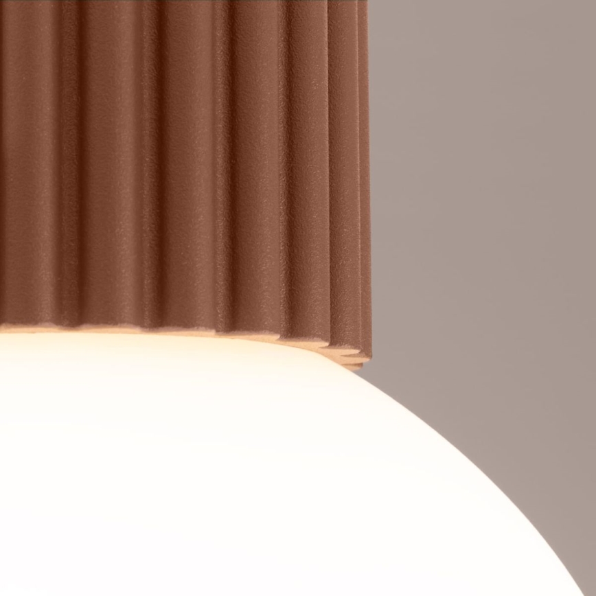 Vannas istabas griestu lampa HALO 1xG9/8W/230V d. 12 cm IP44 brūna