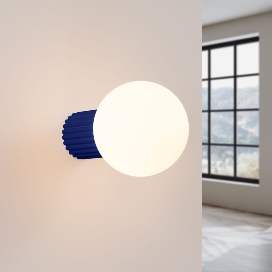 Vannas istabas sienas lampa HALO 1xG9/8W/230V d. 12 cm IP44 zila