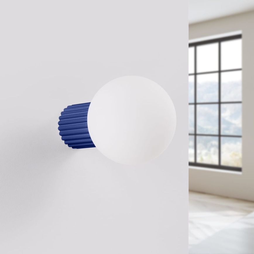 Vannas istabas sienas lampa HALO 1xG9/8W/230V d. 12 cm IP44 zila