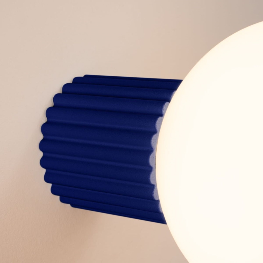 Vannas istabas sienas lampa HALO 1xG9/8W/230V d. 12 cm IP44 zila