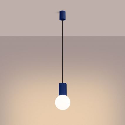 Lustra ar auklu HALO 1xG9/8W/230V d. 12 cm zila