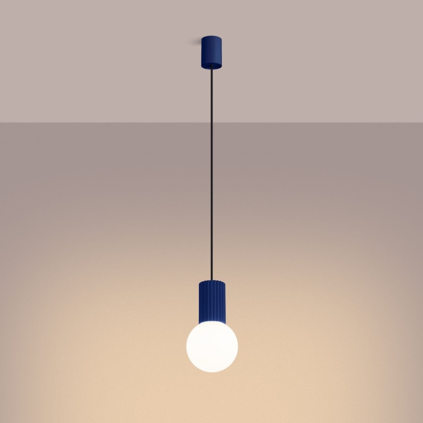 Lustra ar auklu HALO 1xG9/8W/230V d. 12 cm zila