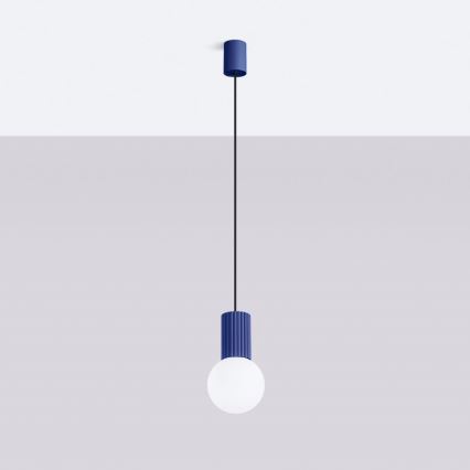 Lustra ar auklu HALO 1xG9/8W/230V d. 12 cm zila