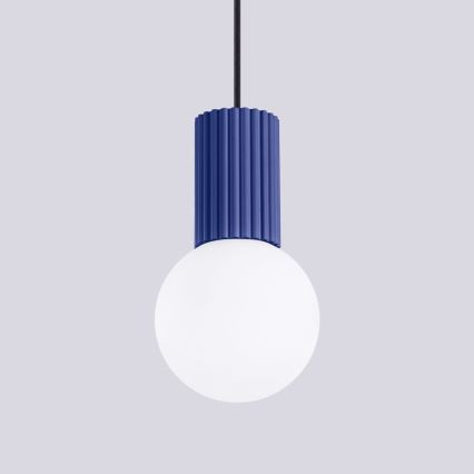 Lustra ar auklu HALO 1xG9/8W/230V d. 12 cm zila
