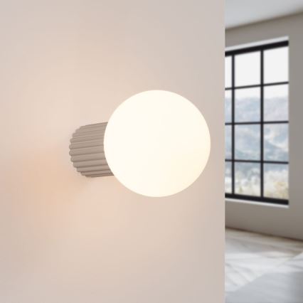Vannas istabas sienas lampa HALO 1xG9/8W/230V d. 12 cm IP44 bēša