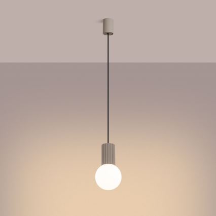 Lustra ar auklu HALO 1xG9/8W/230V d. 12 cm bēša