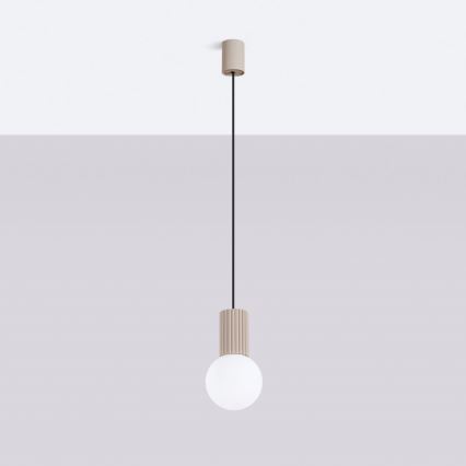 Lustra ar auklu HALO 1xG9/8W/230V d. 12 cm bēša