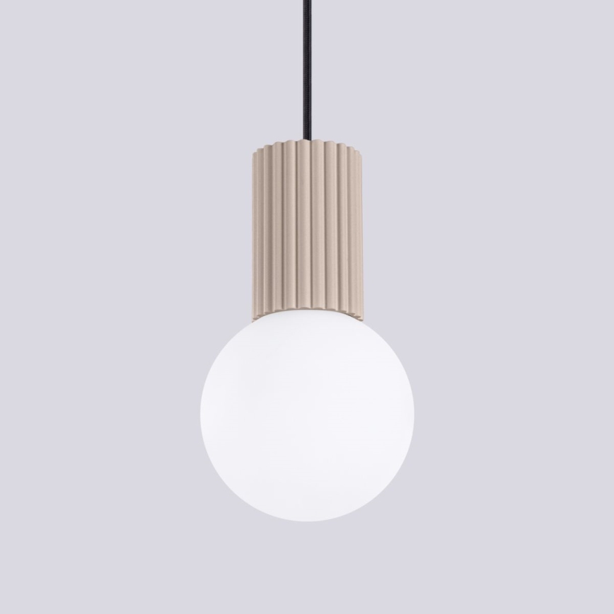Lustra ar auklu HALO 1xG9/8W/230V d. 12 cm bēša