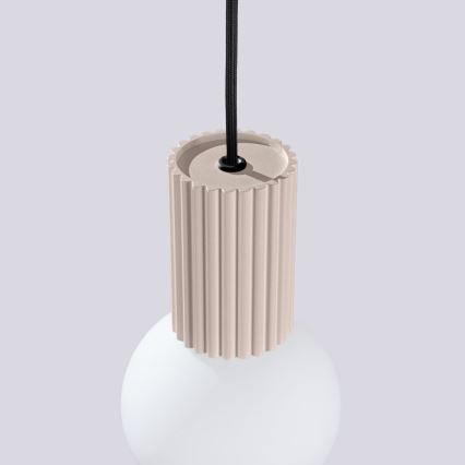 Lustra ar auklu HALO 1xG9/8W/230V d. 12 cm bēša