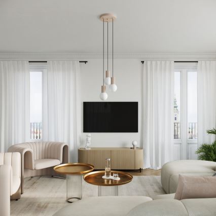 Galda lampa HALO 1xG9/8W/230V d. 12 cm bēša