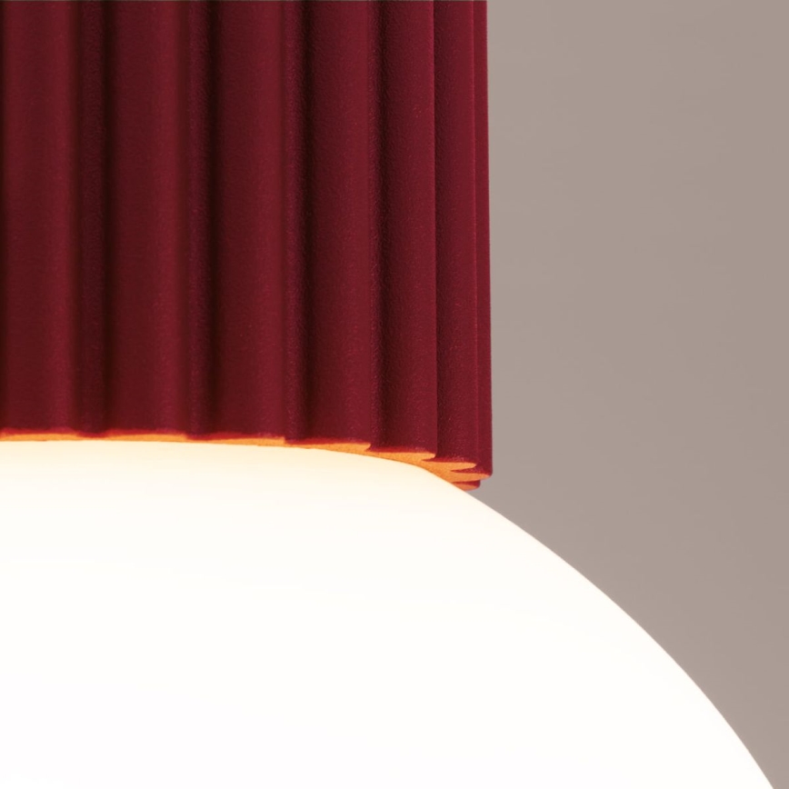 Vannas istabas griestu lampa HALO 1xG9/8W/230V d. 12 cm IP44 sarkana