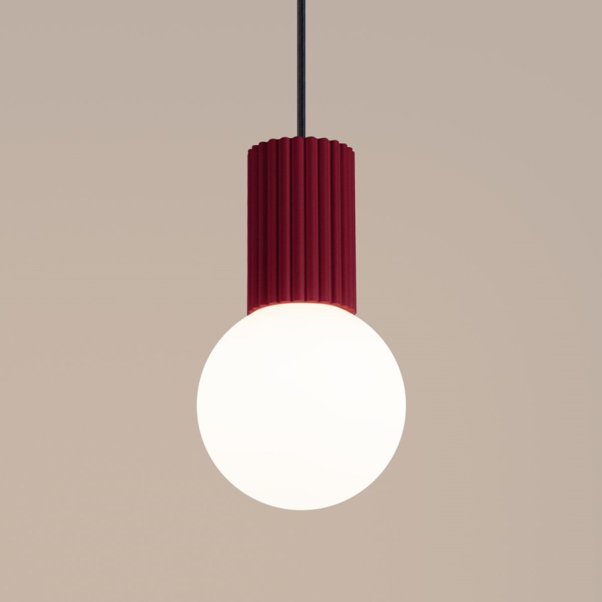 Lustra ar auklu HALO 1xG9/8W/230V d. 12 cm sarkana