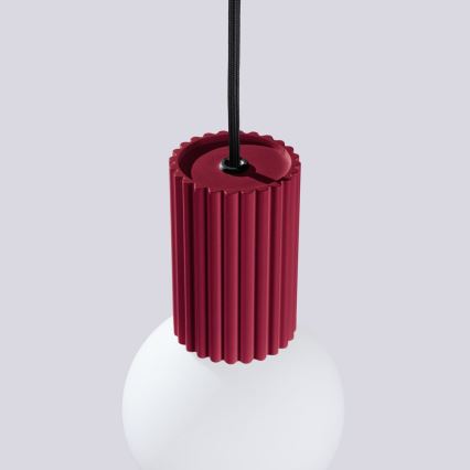 Lustra ar auklu HALO 1xG9/8W/230V d. 12 cm sarkana