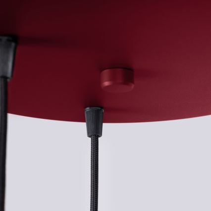 Lustra ar auklu HALO 3xG9/8W/230V d. 25 cm sarkana