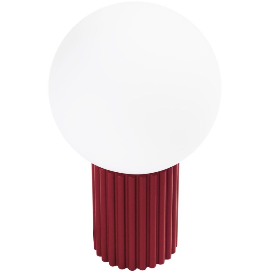 Galda lampa HALO 1xG9/8W/230V d. 12 cm sarkana