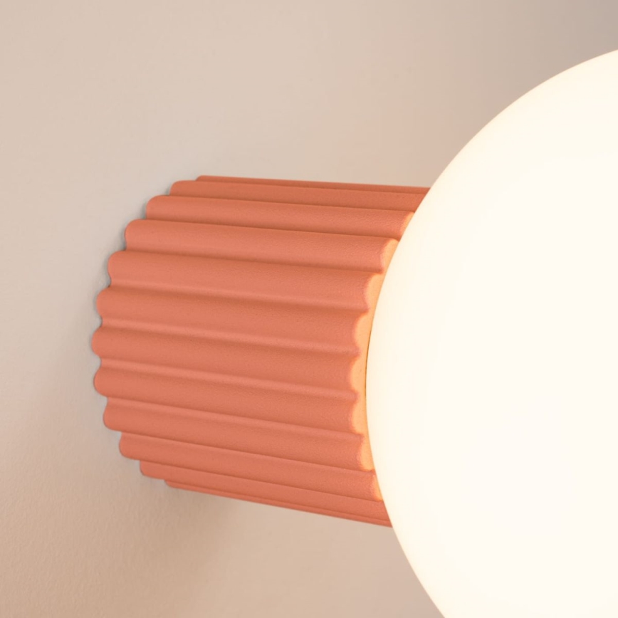 Vannas istabas sienas lampa HALO 1xG9/8W/230V d. 12 cm IP44 rozā
