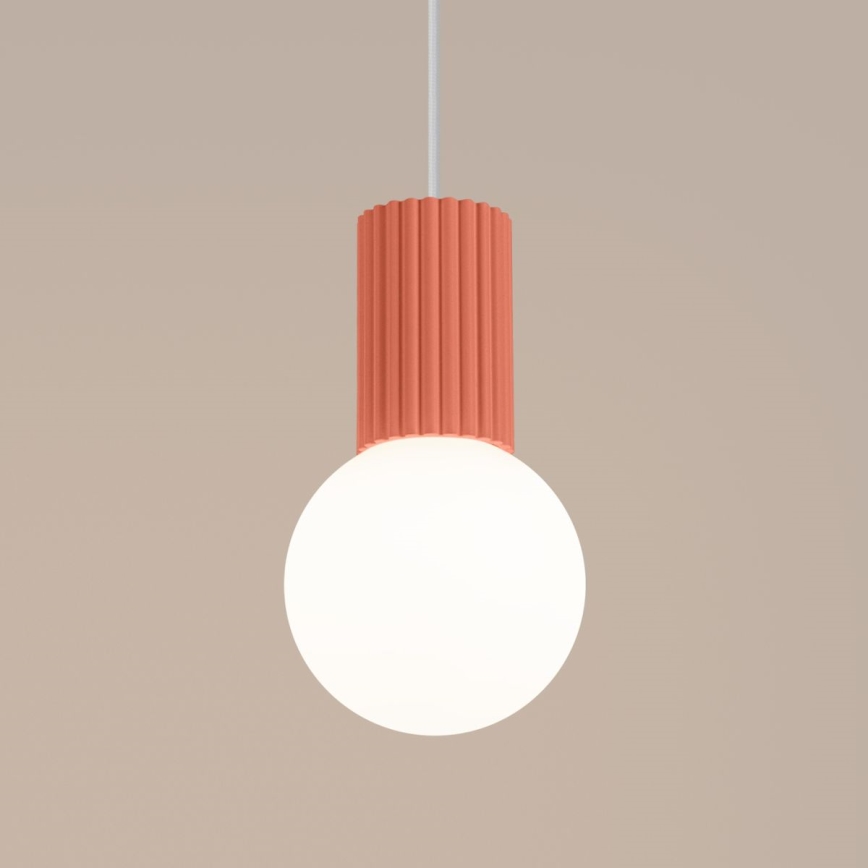 Lustra ar auklu HALO 1xG9/8W/230V d. 12 cm rozā