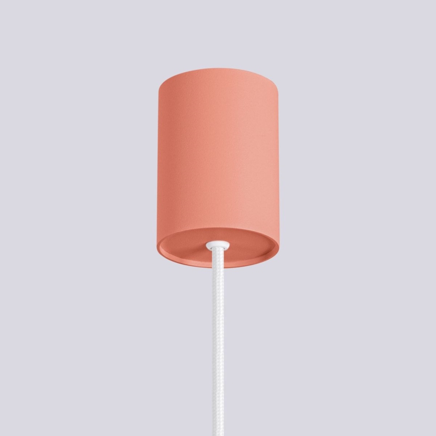 Lustra ar auklu HALO 1xG9/8W/230V d. 12 cm rozā