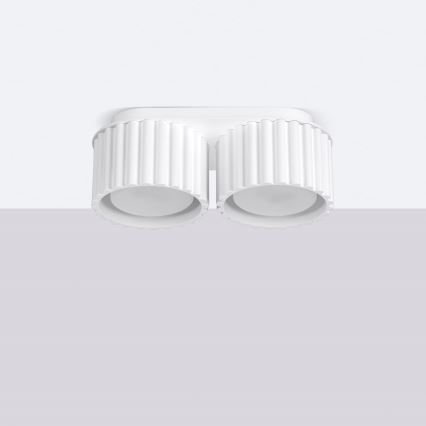 Virziena gaismeklis AURA 2xGX53/10W/230V balts