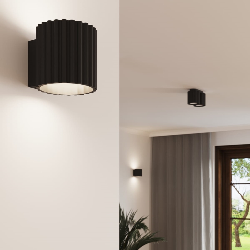 Punktveida gaismeklis AURA 2xGU10/10W/230V melns