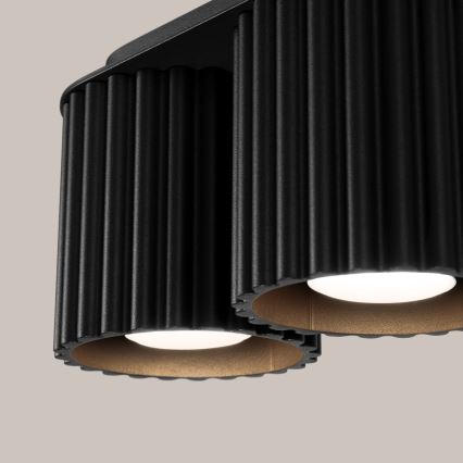 Punktveida gaismeklis AURA 2xGU10/10W/230V melns