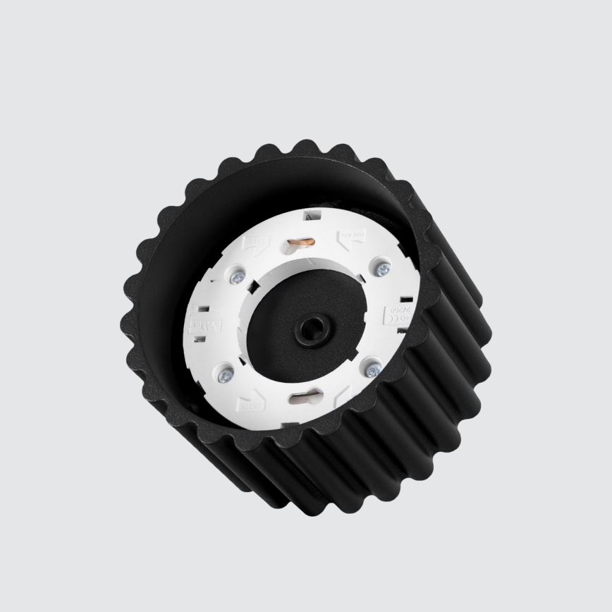 Virziena gaismeklis AURA 1xGX53/10W/230V, 6 cm, melns