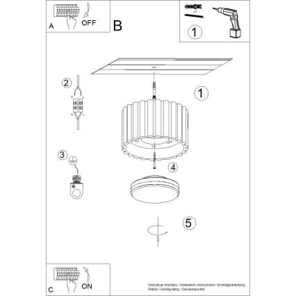 Virziena gaismeklis AURA 1xGX53/10W/230V, 6 cm, melns