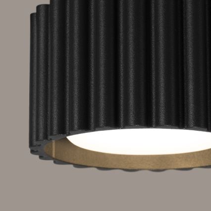 Virziena gaismeklis AURA 1xGX53/10W/230V Ø 10 cm melns