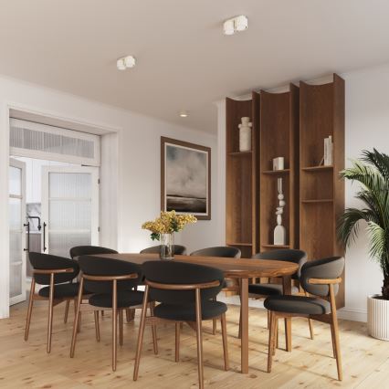 Virziena gaismeklis AURA 1xGX53/10W/230V 6 cm krēmkrāsas